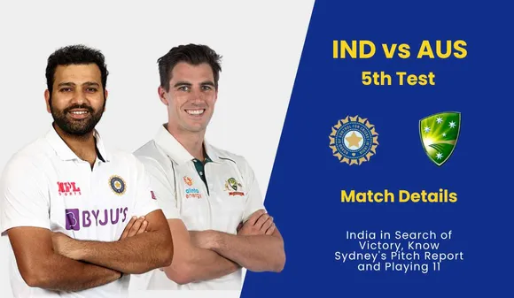 IND vs AUS 5th Test Match: India in Search of Victory, Know Sydney's Pitch Report and Playing 11