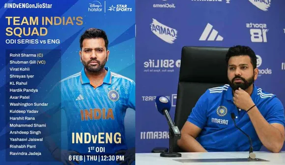 IND vs ENG: India's ODI team announced for England series