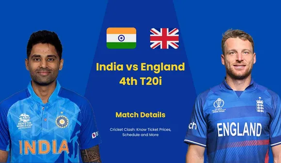 IND vs ENG 4th T20 Series Cricket Clash: Know Ticket Prices, Schedule and More