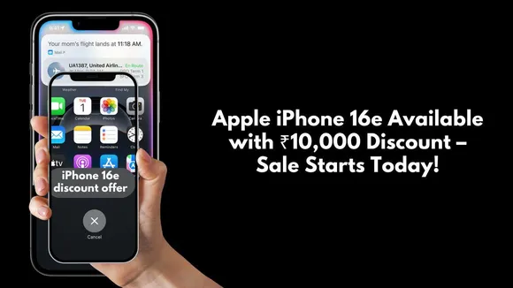 Apple iPhone 16e Available with ₹10,000 Discount – Sale Starts Today!