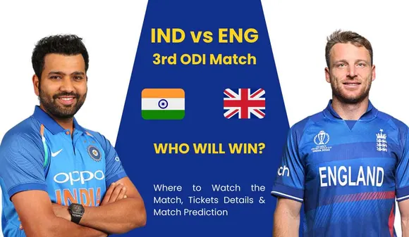 IND vs ENG 3rd ODI: Match Preview, Prediction & Tickets Details