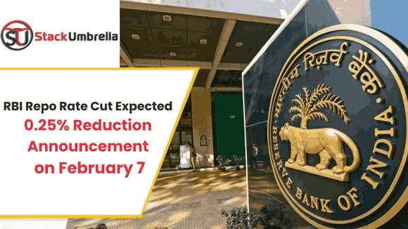RBI Repo Rate Cut Expected: 0.25% Reduction Announcement on February 7