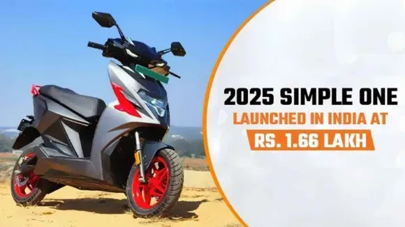 Simple One Gen 1.5 Electric Scooter Launched at ₹1.66 Lakh with 248km Range on Full Charge