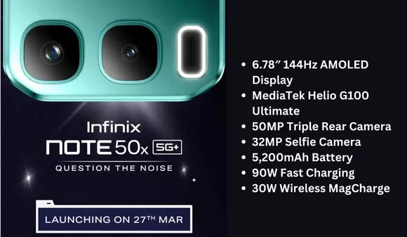 Infinix Note 50X Launching in India: Design, Specs and Features