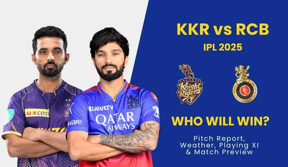 KKR vs RCB IPL 2025: Pitch Report, Weather, Playing XI & Match Preview