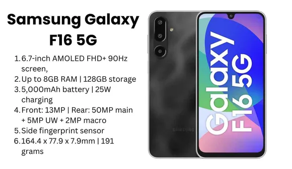 Samsung Galaxy F16 5G Launched at ₹11,499 – Check Specs, Features & Colors