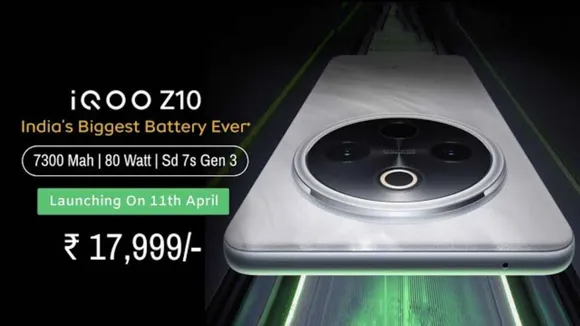 iQOO Z10 Launching on April 11 with 7300mAh Battery: All You Need to Know