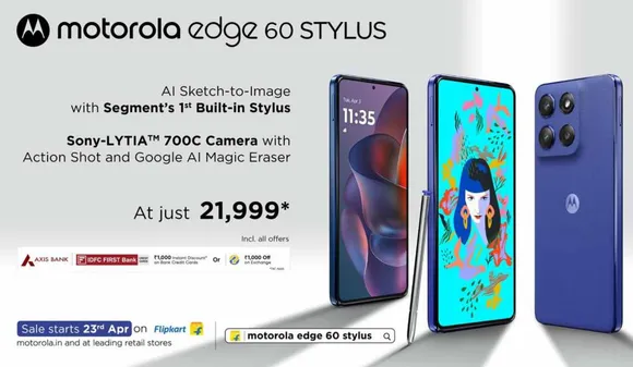 Motorola Edge 60 Stylus Launched in India with AI and Stylus Features