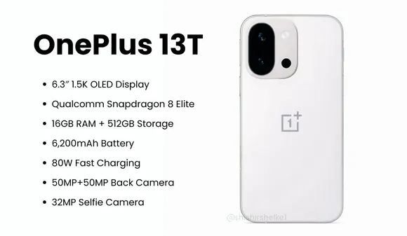 OnePlus 13T Set to Launch in April with Snapdragon 8 Elite & 6200mAh Battery