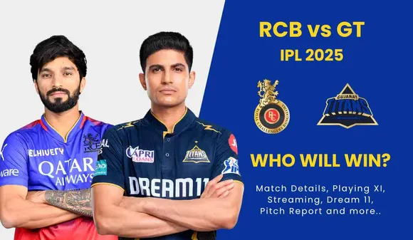 RCB vs GT IPL 2025: Bangalore Targets Hat-Trick, Match Details, Playing XI, Streaming