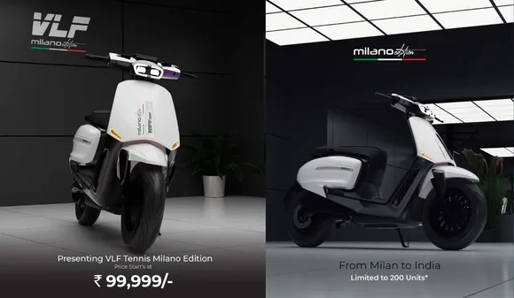 VLF Tennis Milano Edition Electric Scooter Launched in India with 130km Range