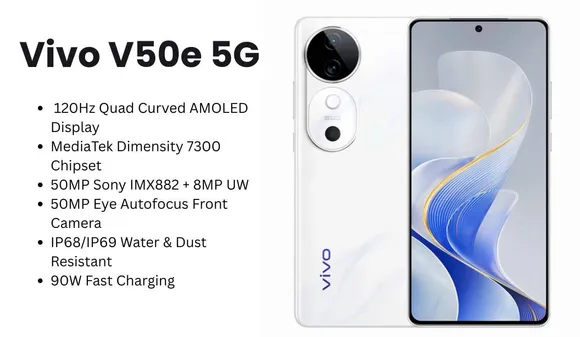Vivo V50e 5G Launching Today in India: Price, Specifications, Features & More