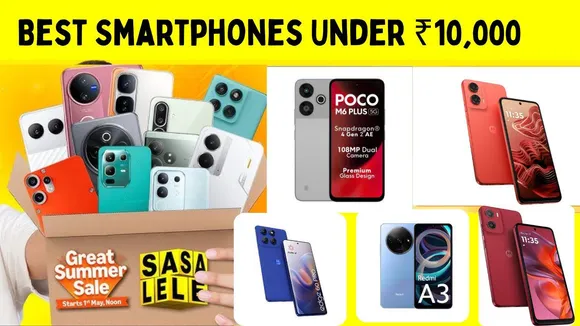 Top 5 Best Smartphones Under ₹10,000 in Flipkart SASA LELE Sale 2025