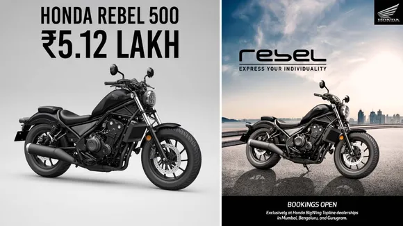 Honda Rebel 500 Launched in India at ₹5.12 Lakh – Check Features & Specs