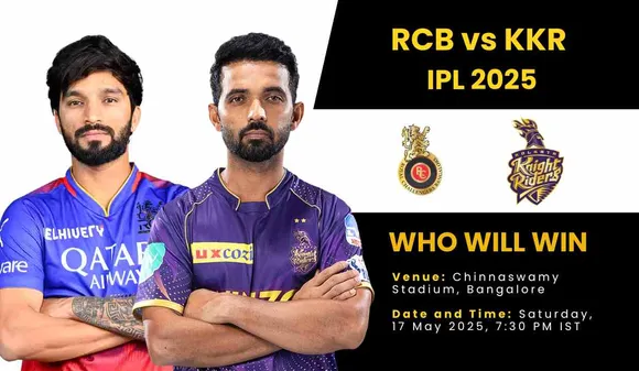 RCB vs KKR IPL 2025: Rain May Cancel Playoff-Deciding Match in Bengaluru