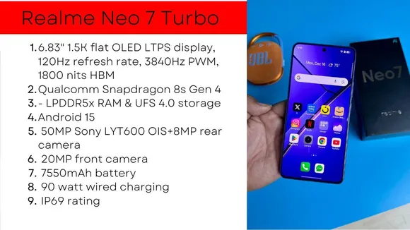 Realme Neo 7 Turbo to Launch Soon as Most Powerful Neo Phone