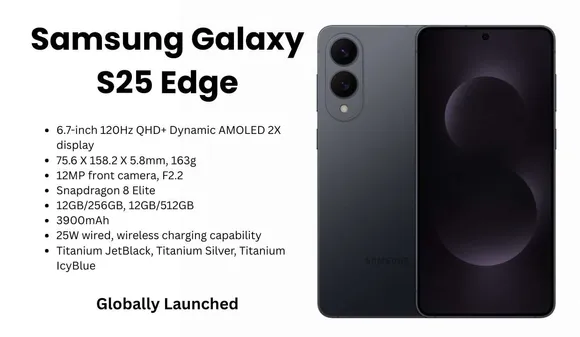 Samsung Galaxy S25 Edge Launched in India with 200MP Camera, Slim Design