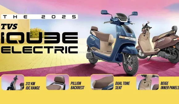 TVS iQube 2025: Price, 212km Range, New Features and Battery Update