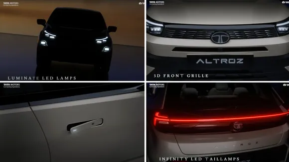 Tata Altroz Facelift 2025 Revealed with New LED Headlamps, Interior Updates