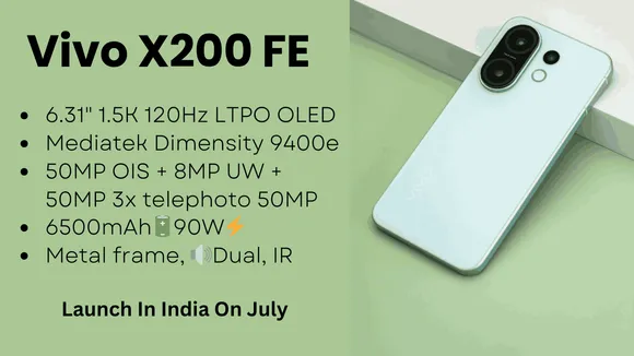 Vivo X200 FE Launch Soon in India: Specs, Features & Expected Price