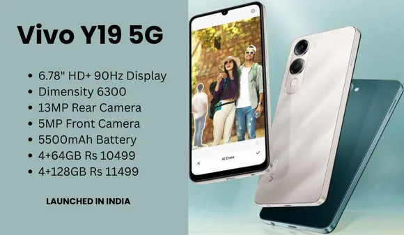 Vivo Y19 5G Launched in India With 90Hz Display, Big Battery At 11,499