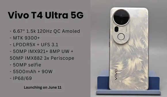 Vivo T4 Ultra 5G Launching on June 11 with Flagship Specs And More