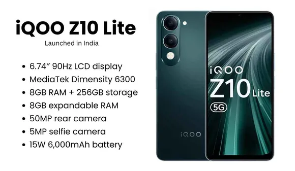 iQOO Z10 Lite Launched in India: Price, Specs, Features & More