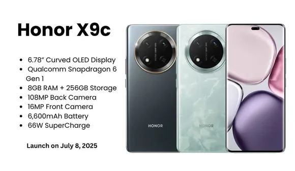Honor X9c 5G Launched in India: Price, Full Specs, Features & First Sale Date