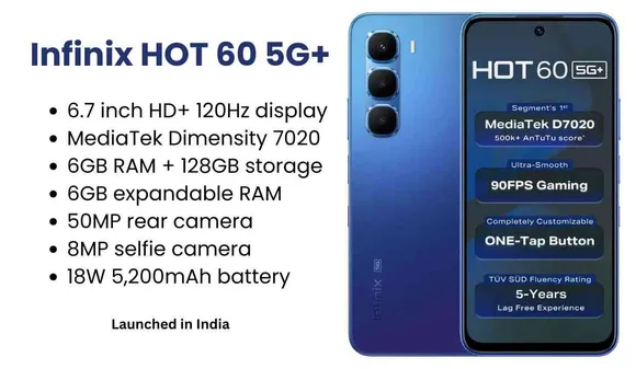Infinix HOT 60 5G+ Launched in India with 5G+ at ₹10,499