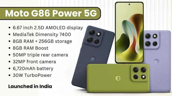 Moto G86 Power 5G Launched in India: Know Price & Features