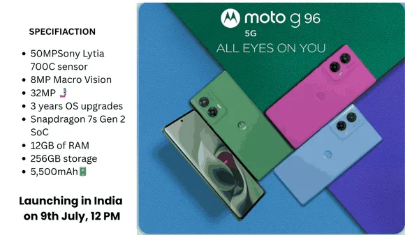 Moto G96 5G Launching in India on July 9: Price, Specs, Features & More