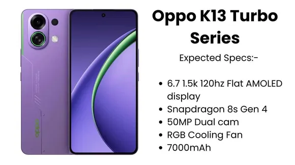 Oppo K13 Turbo & Turbo Pro Launched: 7000mAh Battery, RGB Lights