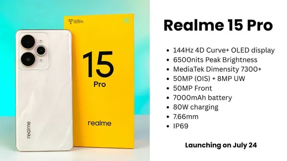 Realme 15 Pro 5G Launching on July 24: Price, Specs, Battery & Camera Details