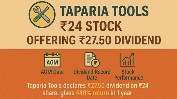 Taparia Tools: ₹24 Stock Offering ₹27.50 Dividend