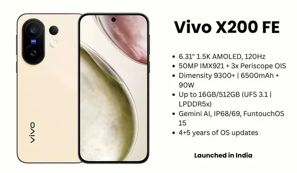 Vivo X200 FE Launched in India Know Price, Specs & Offers