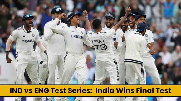 IND vs ENG Test Series:  India Wins Final Test, Anderson-Tendulkar Series Ends 2-2