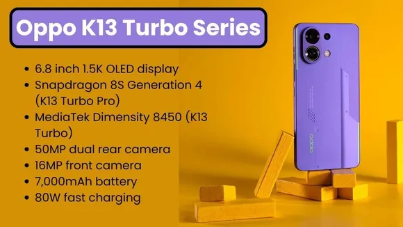 Oppo K13 Turbo Series India Launch on August 11 – Specs, Price, and Where to Watch