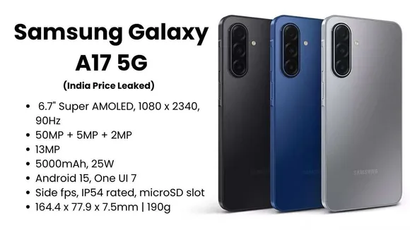 Samsung Galaxy A17 5G India Price Leaked – Check Specs, Variants & Features