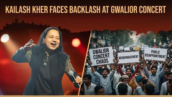 Kailash Kher Faces Backlash During Gwalior Concert Amid Crowd Misbehavior