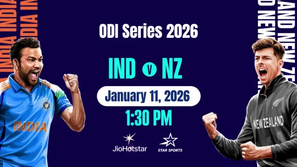 IND vs NZ ODI Series 2026: Match Date, Venue, Time, Live Streaming & Full Schedule