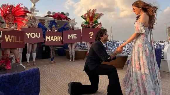 Nupur Sanon Gets Engaged to Stebin Ben After Dreamy Yacht Proposal