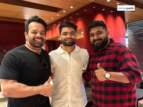 BeastLife Founders Gaurav Taneja & Raj Gupta with Indian Cricketer Rinku Singh