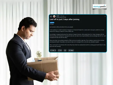 Delhi-based Reddit user shares his 48-hour layoff story