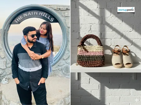 Neil Busa and Khushi Busa - Founders Of  Isha Creation, a handmade bag and purse brand