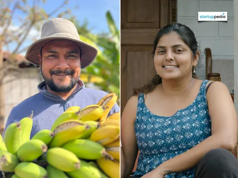 Shantanu Paliwal, and his wife Sneha Rajguru, the owners of BaapBeti Permaculture Farm.