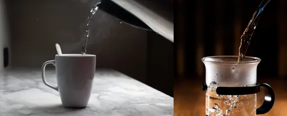 Hot water