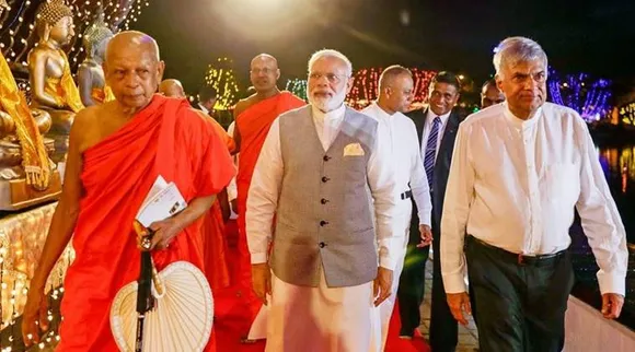 இலங்கையில் தமிழர்களை புகழ்ந்த மோடி