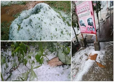 காஷ்மீர் போல காட்சியளித்த கேரளா! பனிமழைப் பொழிவா?