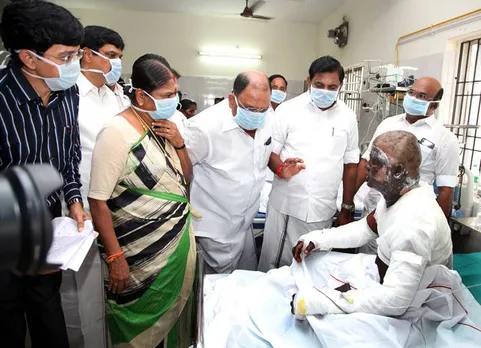 Edappadi Planisamy, fire accident