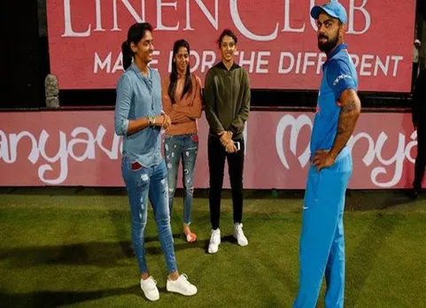Virat Kohli,Harmanpreet Kaur ,Smriti Mandhana , indian cricket team, indian women cricket team,